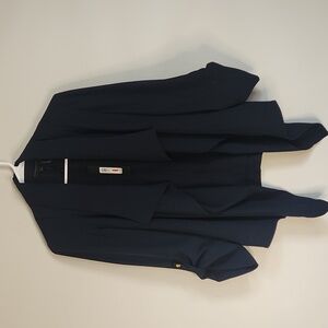 Donna Karan Navy Open Front Blazer NWT XS
